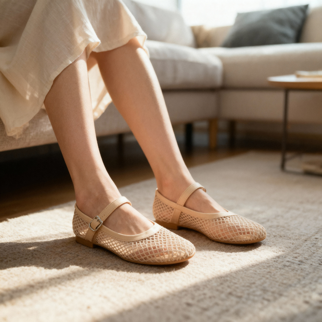 Mesh Ballet Flats