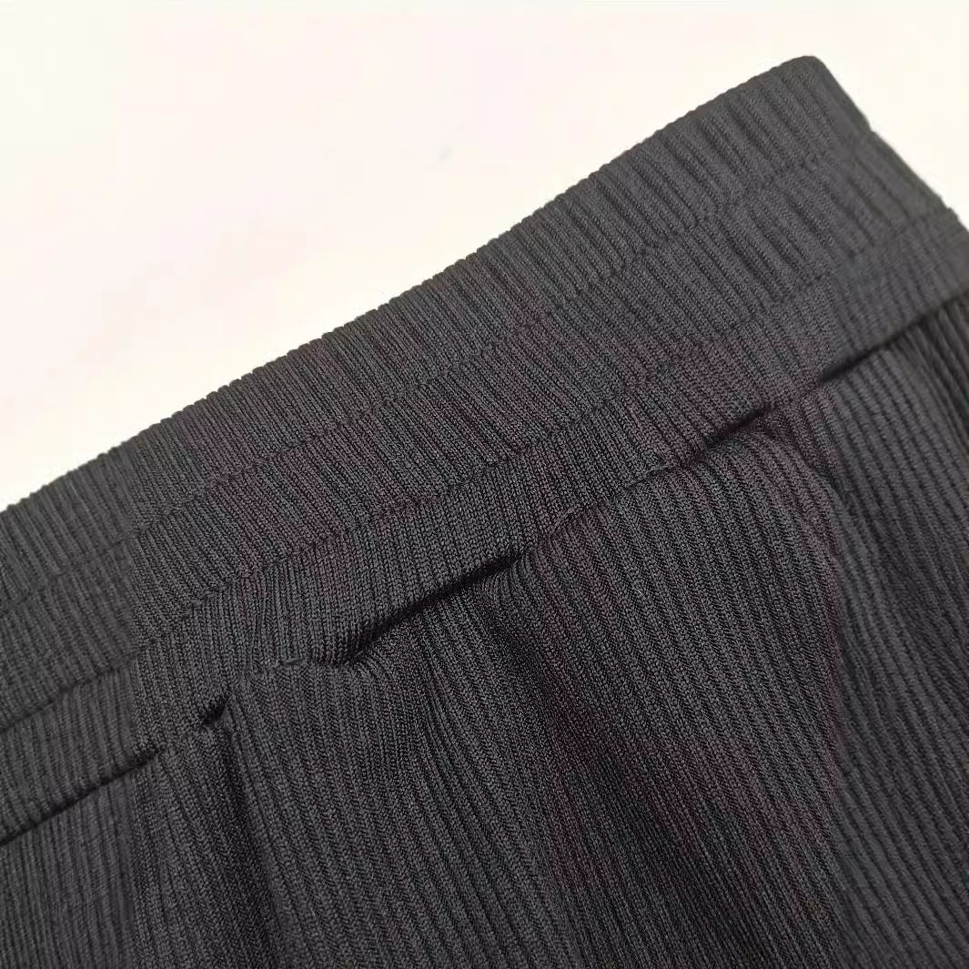 Midnight Ribbed Set