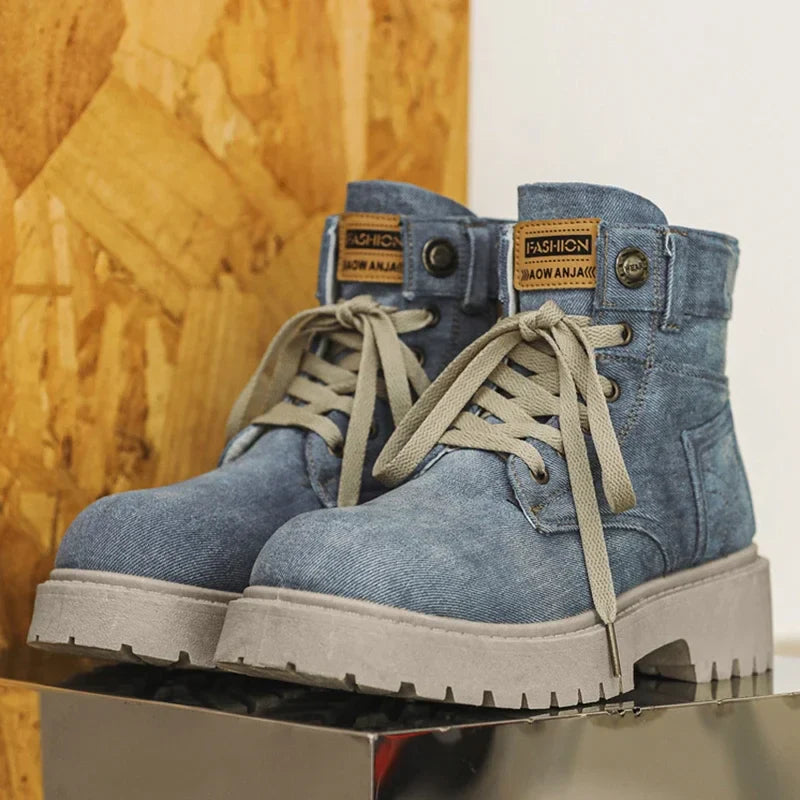 Vintage Denim Boots