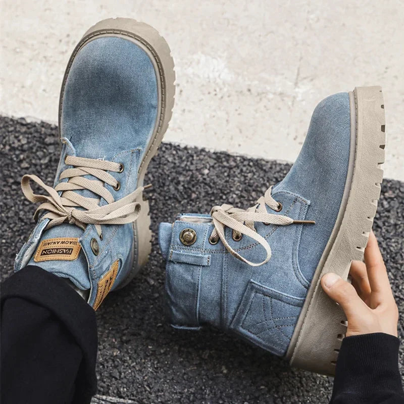 Vintage Denim Boots