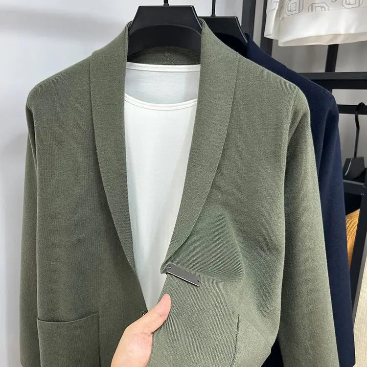 Men's Classic Shawl Collar Knit Cardigan