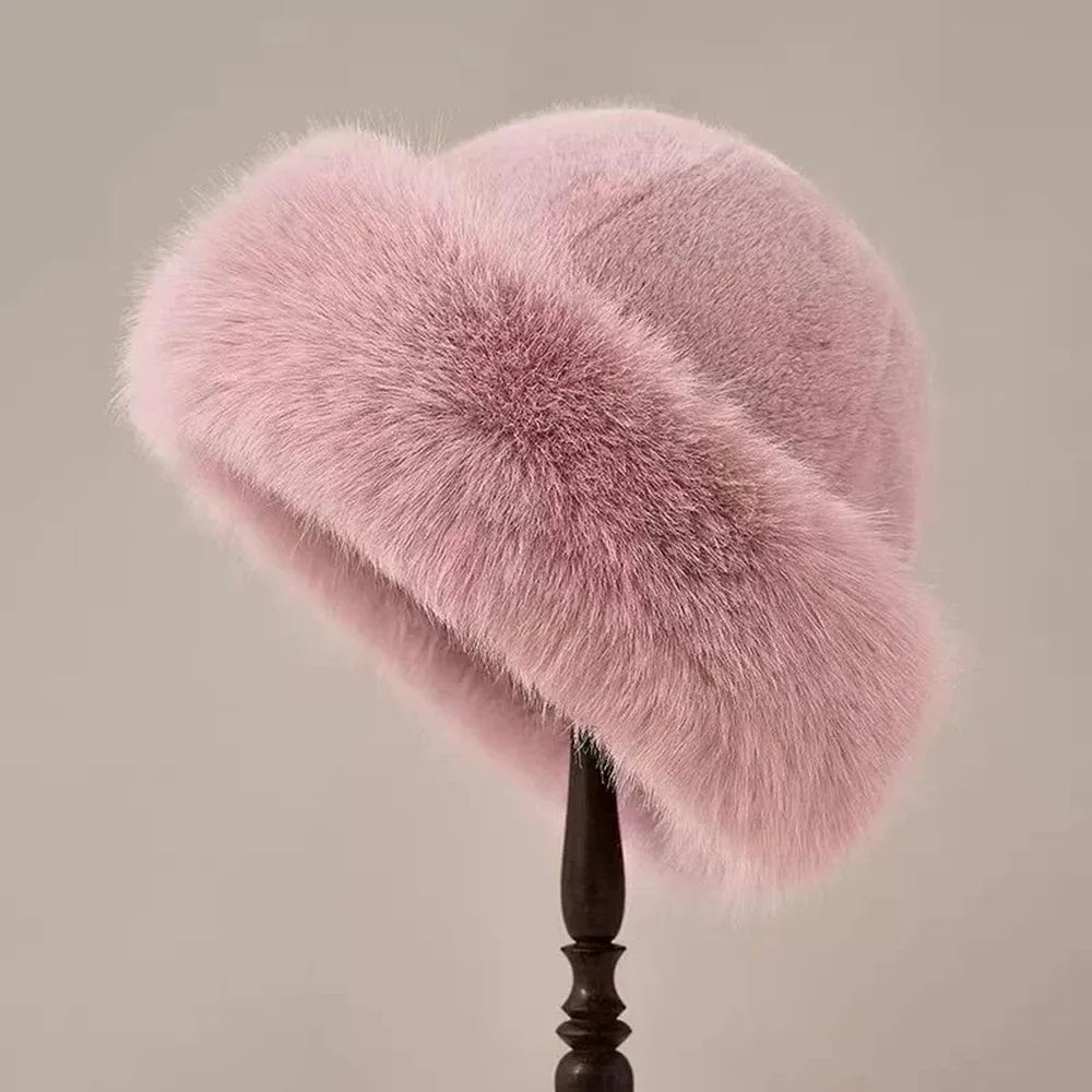 Plush Winter Bucket Hat