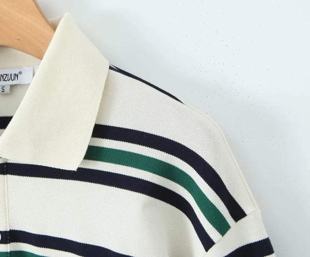 Riviera Striped Polo Shirt