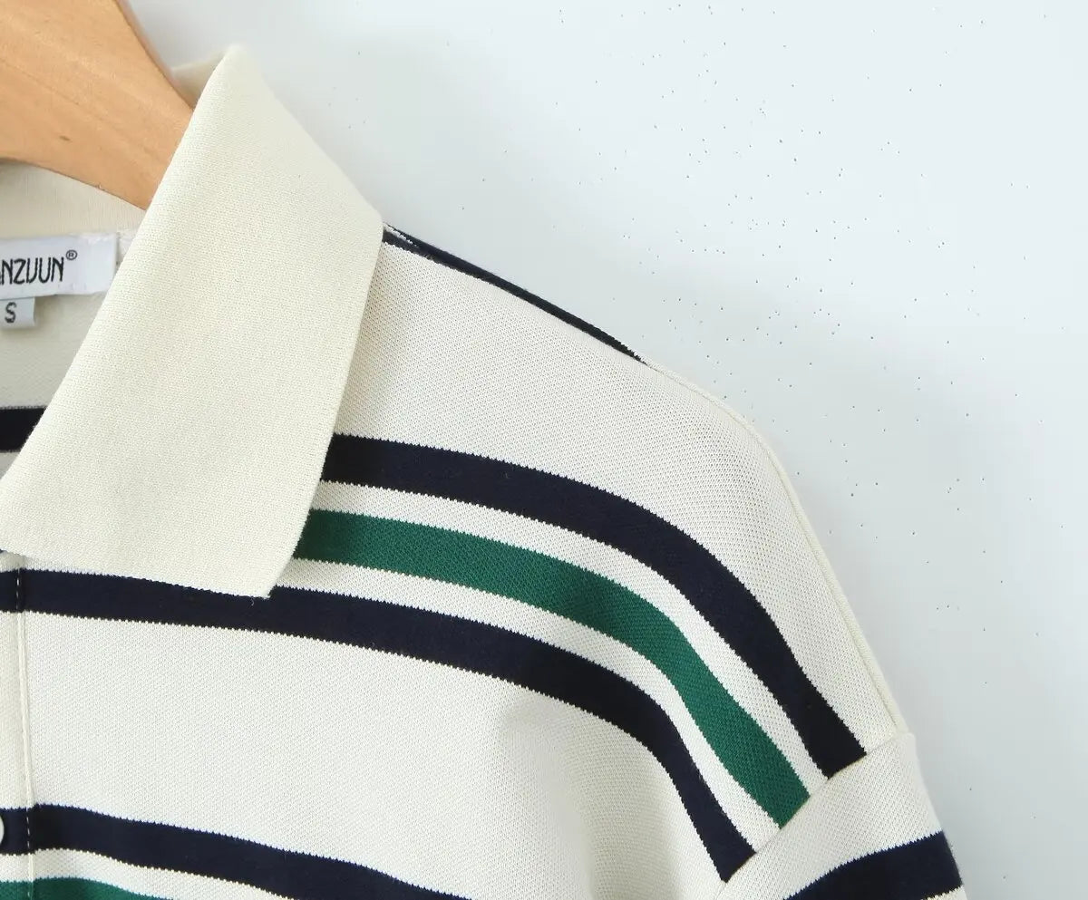Riviera Striped Polo Shirt