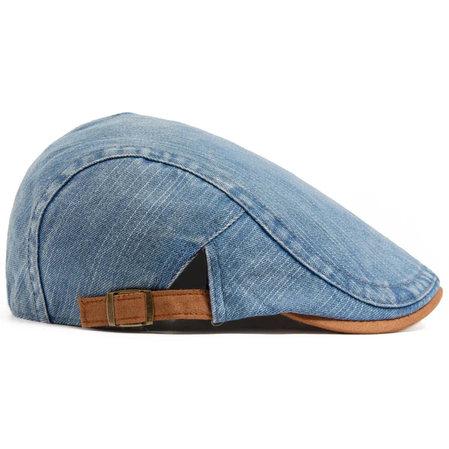Denim Newsboy Cap