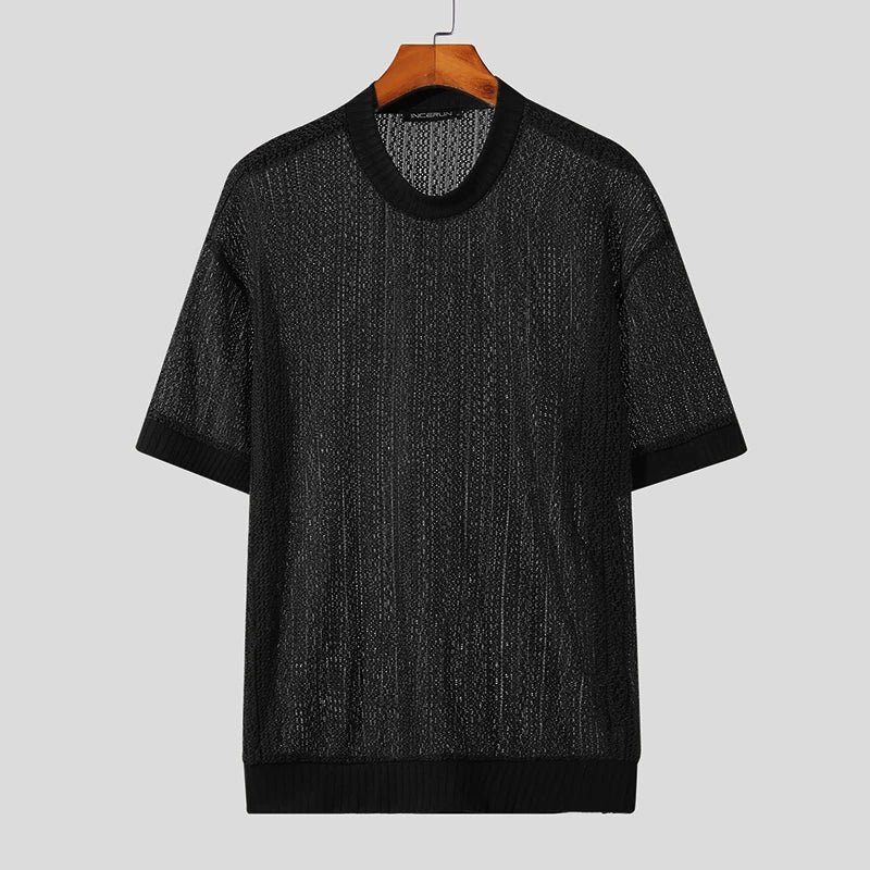 Modern Minimalist: Men's Textured Knit Sweater