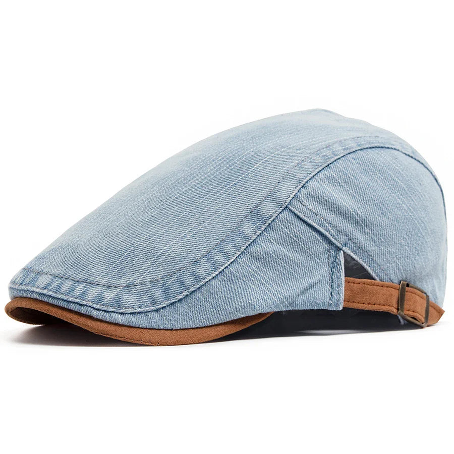 Denim Newsboy Cap