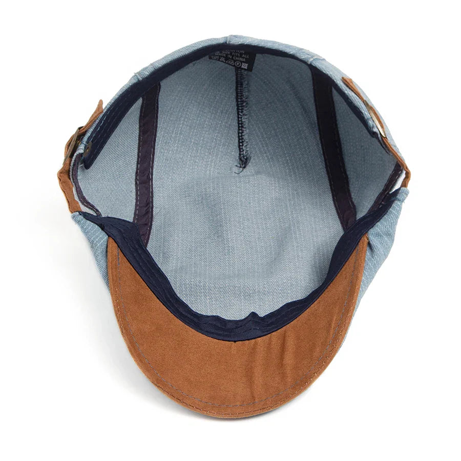 Denim Newsboy Cap