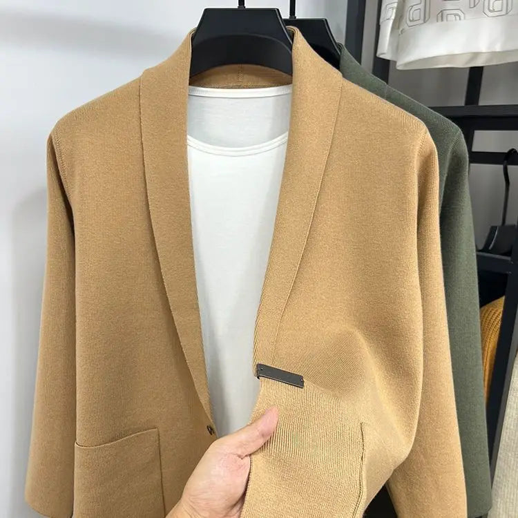 Men's Classic Shawl Collar Knit Cardigan