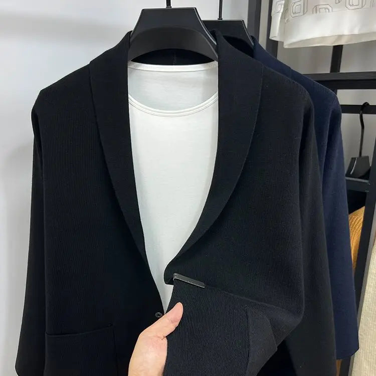 Men's Classic Shawl Collar Knit Cardigan
