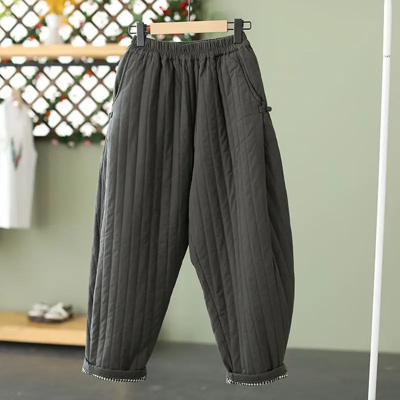 Ultra-Warm Women's Quilted Harem Pants