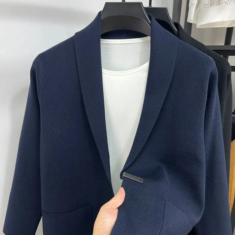 Men's Classic Shawl Collar Knit Cardigan