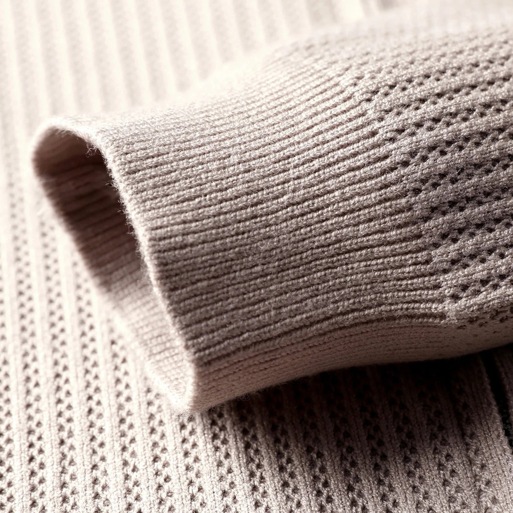 Men's Knit Cardigan Polo