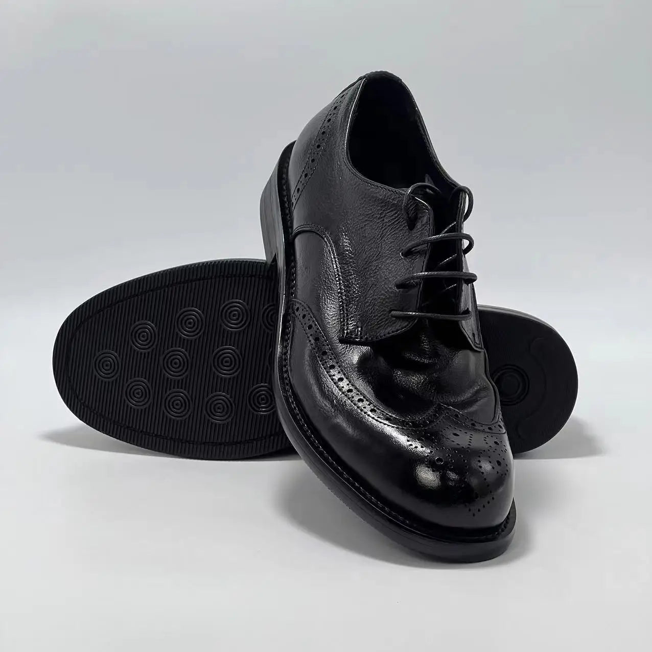 Vintage Cowhide Derby Shoes