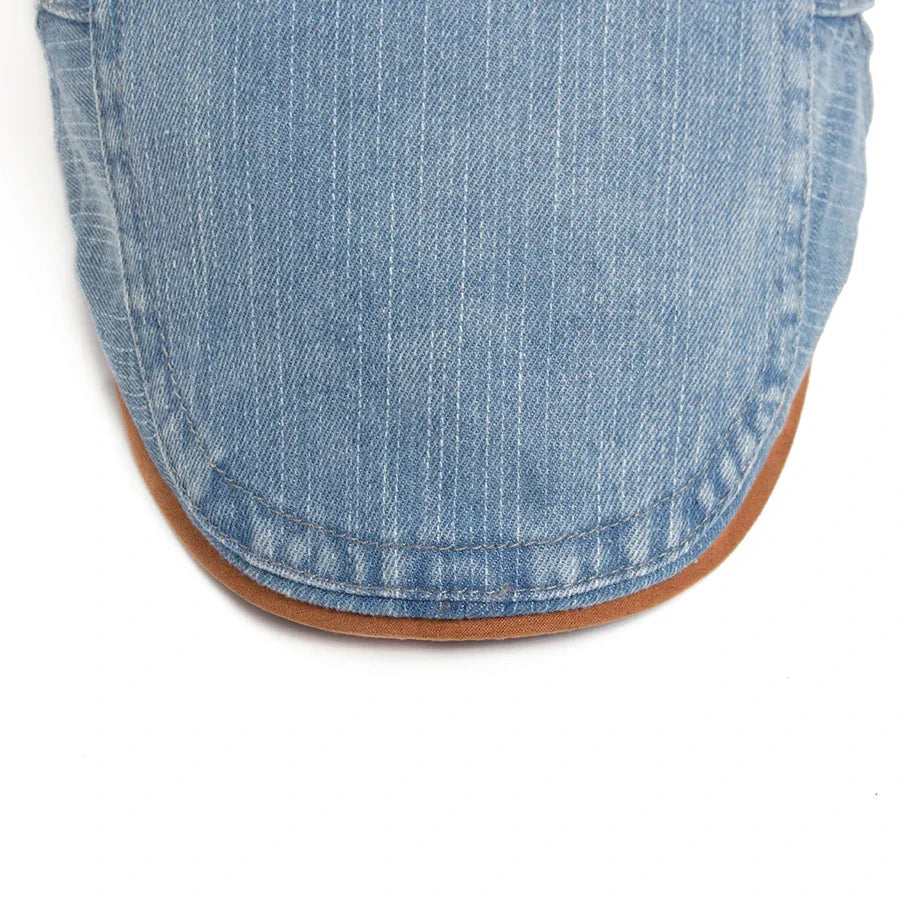 Denim Newsboy Cap