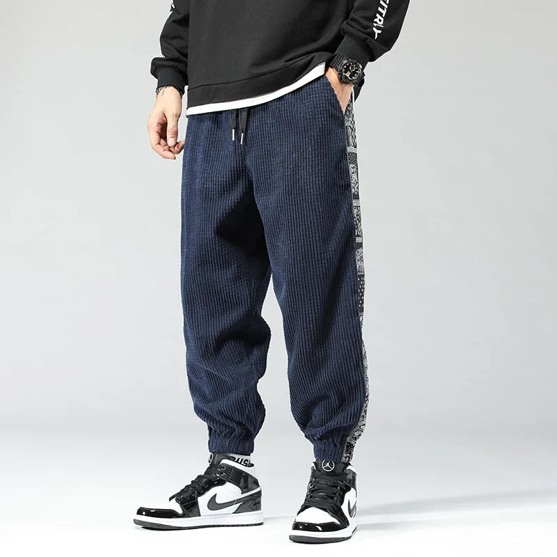 Patterned Stripe Joggers