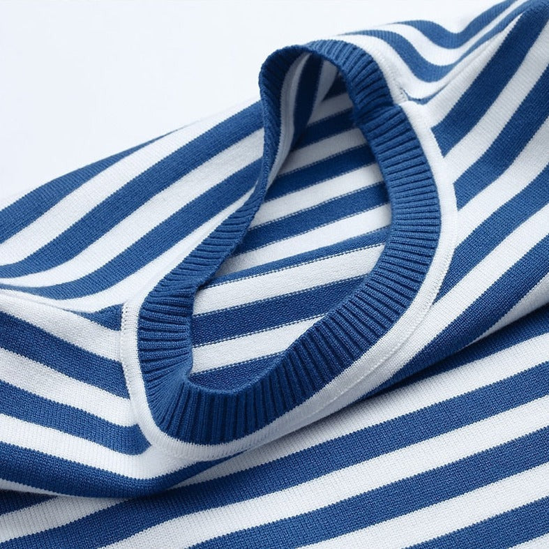 Elena's Striped Knit Sweater