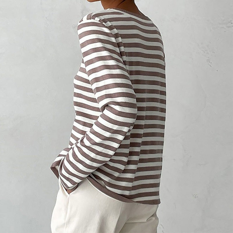 Elena's Striped Knit Sweater